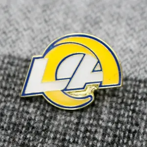 Los Angeles <span class=keywords><strong>Rams</strong></span> Badge Numérique Imprimé Métal Broche Broche Sport Thème Bijoux pour pour pour Épinglette Maker NFLTeams Logo Offre Spéciale - Product Image 1