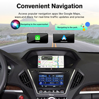 Kit de décodeur de commande à distance sans fil CarPlay Android Auto pour système Linux Autoabc, compatible avec Acura MDX, navigation 2DIN intégrée, 1 an
