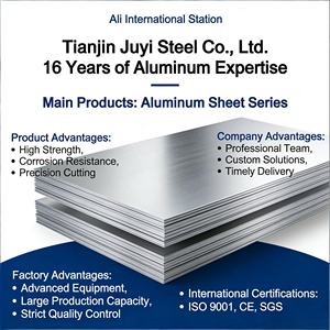 Lámina <span class=keywords><strong>de</strong></span> Aluminio Cepillado Liso H112 3003/5052/5083/5056/6061/6082/7021/7075 EN 485, Placa <span class=keywords><strong>de</strong></span> Aluminio Antioxidante para Barcos/Muros Cortina - Product Image 1