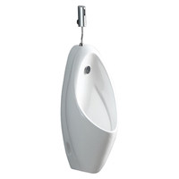 Urinoir mural en céramique blanche, modèle I, à chasse manuelle, pour hôtels, toilettes publiques et sanitaires commerciaux