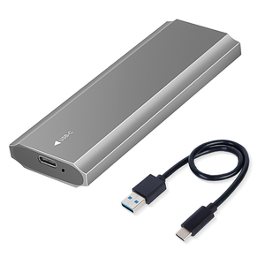 علبة خارجية معدنية لـ SSD نوع M.<span class=keywords><strong>2</strong></span> NVME وNGFF مع منفذ USB C <span class=keywords><strong>3.2</strong></span> - Product Image 1