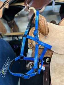 HE5600 Harnais de cheval en PVC de style western personnalisé, avec des accessoires en laiton massif, équipement d'équitation durable, emballage en sac polyéthylène - Product Image 5