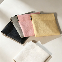 Pochette à lunettes en cuir PU texture litchi, sac cadeau pour bijoux avec rabat magnétique, petite pochette en cuir pour bagues et boucles d'oreilles