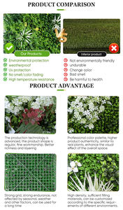 لوحة جدارية من نبات الفاوانيا الاصطناعي لتزيين الجدران الخضراء والأسوار النباتية للاستخدام الداخلي والخارجي - Product Image 5