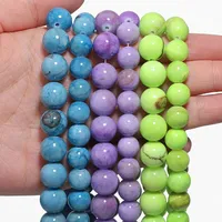 Perles en chalcédoine persane naturelle en vrac, bleu vert violet, 4-12 mm, pour la fabrication de bijoux et les accessoires de bracelets DIY