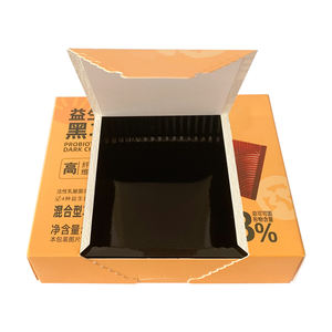 Vente en gros d'usine de boîte de vente au détail de chocolat joyeux anniversaire truffes foncées au lait assorties chocolat gastronomique pour femmes hommes boîte conteneur - Product Image 4