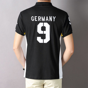 Hot Selling Oem <strong>Camisa</strong> Sport Uniform Leisure Fashion Cotton Oversized Summer Short Sleeve Embroidered Black Men's Polo Shirts - Product Image 3