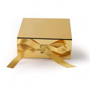 Caja magnética plegable barata Caja plegable de color dorado de regalo de papel por encargo - Product Image 1