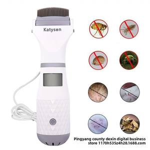 Peine transfronterizo <span class=keywords><strong>para</strong></span> pulgas y piojos <span class=keywords><strong>para</strong></span> mascotas pequeñas a grandes, desparasitador externo Universal eléctrico con batería <span class=keywords><strong>para</strong></span> <span class=keywords><strong>perros</strong></span> y gatos - Product Image 4