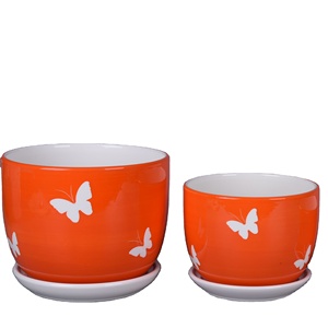 <span class=keywords><strong>Maceta</strong></span> de cerámica <span class=keywords><strong>roja</strong></span> esmaltada de arcilla, mini, económica, para flores y plantas - Product Image 1