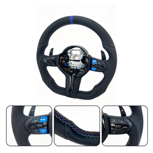 Volante Deportivo M de Alta Calidad, Completamente en Cuero, con Botones Azules M1/M2 para BMW M3 F82, M2 F87, F30, F10, F32, F36 - Product Image 5