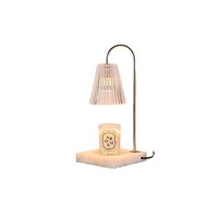 Lampe chauffe-bougie avec minuterie et variateur d'intensité pour décoration intérieure neuve ou vintage, cadeaux pour femmes - Pot parfumé