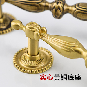 Poignées de meuble en laiton Dingcheng, finition bronze antique mat, quincaillerie pour porte de placard - Product Image 4