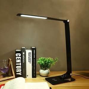 LED Desk Lamp <b>Wireless</b> Charging Table <b>Light</b> 5 Modes Reading Lamp One Touch Multi-function Bedroom Lamp USB Charging Night <b>Light</b> - Product Image 2