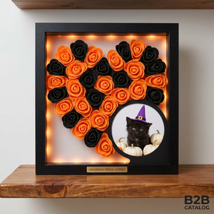 Boîte à fleurs éternelles en PE faite à la main, décoration murale personnalisée, cadeau floral pour animaux de compagnie, souvenir photo pour toutes les occasions - Product Image 2