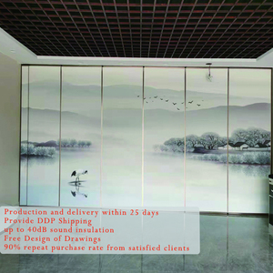 Bằng Gỗ Di Chuyển Tường Văn Phòng Thương Mại Trường Tạm Thời Nội Thất Bức Tường Cách Âm Có Thể Hoạt động Chia Gấp Trượt Phân Vùng - Product Image 6