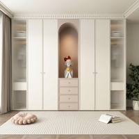 Armoires de grande capacité pour chambre à coucher, modernes avec tiroirs, en bois, armoire de chambre à coucher personnalisée pour dressing
