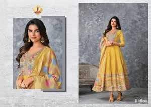 Kurti en soie de Viscose Pure de Collection Premium avec broderie de fil et de séquence, travail indien - Product Image 5