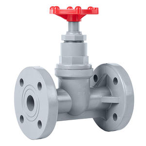 Vanne à opercule à bride en CPVC Rongsheng DN20, manuelle, résistante aux acides pour l'industrie chimique, norme nationale - Product Image 1