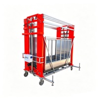 Plateforme élévatrice mobile électrique hydraulique pliable 1000KG 500KG pour la construction, échafaudage en acier et galvanisé