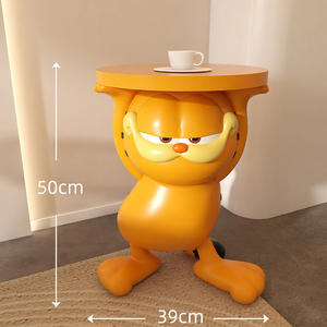 Nuovo Tavolino Laterale a Forma di Garfield, Artigianato in Resina, Tavolino da <span class=keywords><strong>Caffè</strong></span> Rimovibile, Ornamento da Pavimento per Soggiorno - Product Image 4