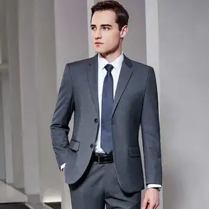 2023 wholesale Single Breasted Professional slim fit suit men breast forms suit