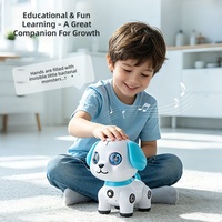 Robot chien intelligent télécommandé pour enfants, compagnon électrique avec mode 'Suivez-moi', en plastique, télécommande incluse