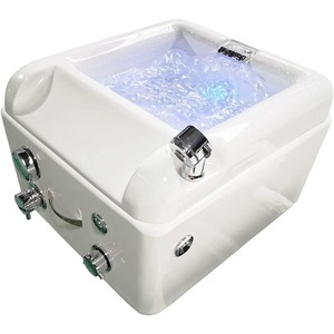 Équipement de massage pour salon : Baignoire de <span class=keywords><strong>pédicure</strong></span> carrée en acrylique pour spa des pieds, avec cuvette et lavabo intégrés pour chaise de <span class=keywords><strong>pédicure</strong></span> - Product Image 6