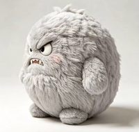 Groothandel Op Maat Gemaakte Grumpy Furry Monster Pluche, Hoogwaardig Gevormde Pluche Pop, OEM ODM met CE EN71 Certificering