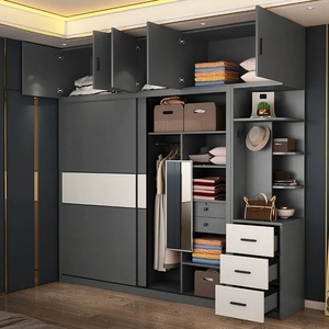 <span class=keywords><strong>Armario</strong></span> de Diseño Moderno en Oferta, <span class=keywords><strong>Armario</strong></span> Organizador de Ropa con Puertas Corredizas y Espejos, Muebles de Dormitorio OEM - Product Image 1