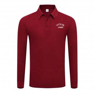 Camiseta Polo de Manga Larga con Logotipo Personalizado, Transpirable, para Trabajo, con Solapa, para Hombre - Product Image 1