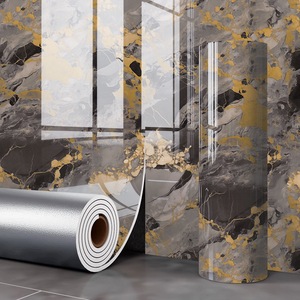 Adesivi Murali 3D in Vinile Autoadesivo, Materiale Ecologico, Moderno, Testurizzato, Impermeabile, Antiolio, Effetto Marmo per Soggiorno e <span class=keywords><strong>Palestra</strong></span> - Product Image 2