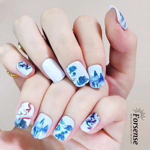 Venta al por mayor estilo chino <span class=keywords><strong>uñas</strong></span> <span class=keywords><strong>postizas</strong></span> estética pintada a mano Prensa en <span class=keywords><strong>uñas</strong></span> diseñador personalizado corto cuadrado <span class=keywords><strong>uñas</strong></span> <span class=keywords><strong>postizas</strong></span> personalizadas - Product Image 2