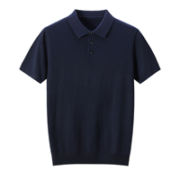 Pull-over en maille de luxe pour homme, élégant et décontracté, à manches courtes, en laine mérinos et cachemire