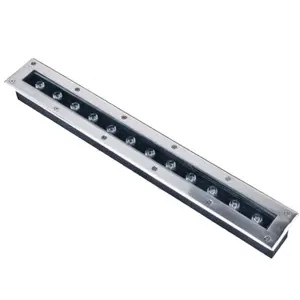 Outdoor IP67 Waterproof Linear Ground Lamp Landscape Step 5W 7W 9W 12W 24W LED Buried Light for Garden Yard Path Way