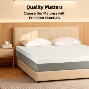 12-Inch Premium QUEEN <b>Mattress</b>-Premium 4-Layer Foam Sofa <b>Mattress</b> Modern Design Ultra-Breathable Bedroom Home Furniture - Product Image 2
