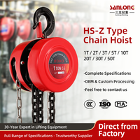 Palans à chaîne manuels ROHO HSZ, capacité 1T, 2T, 3T, 5T, 10T, 20T, 30T, 50T, palan à chaîne à poulie manuel, palan de levage robuste