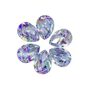 Wholesale point back K9 glass crystal Rhinestone drop shape crystal AB glass stone