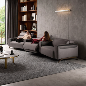 Sofá Reclinable Eléctrico Inteligente, Asiento de Cine con Movimiento Eléctrico y Reposacabezas con Control Independiente para Residencias de Alta Gama - Product Image 2