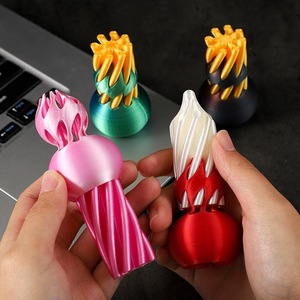 Jouet artistique anti-stress en forme de spirale de gourde 3D imprimée, puzzle hélicoïdal tourbillonnant, décoration de bureau, vente en gros, personnalisé, directement de l'usine, OEM - Product Image 3