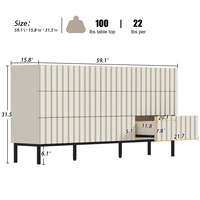 Service OEM, armoire de rangement en bois moderne et contemporaine sur mesure, commode à 9 tiroirs pour chambre à coucher, salon