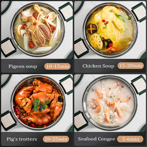 Nova Panela de Pressão Multifuncional de Aço Inoxidável 304 de Três Camadas com Vaporizador Universal para Fogões e Caldeiras - Product Image 6