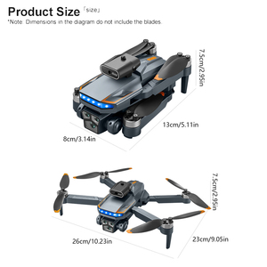 Máy bay không người lái P18-Thích hợp cho sử dụng ngoài trời, thích hợp cho người mới bắt đầu-<span class=keywords><strong>Quadcopter</strong></span> điều khiển từ xa có thể gập lại, món quà lý tưởng cho ngày lễ - Product Image 6