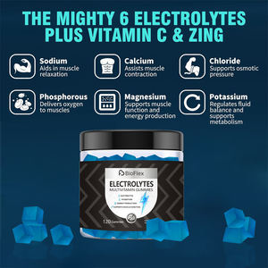 Toptan OEM özel etiket 100% doğal Vegan 830mg güçlü elektrolit hidrasyon Multivitamin Gummy takviyesi vücut geliştirme için - Product Image 6