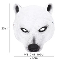 Masque d'animal 3D en mousse PU pour fête de Mardi Gras, Halloween, carnaval, ours polaire, DIY, Wish AliExpress