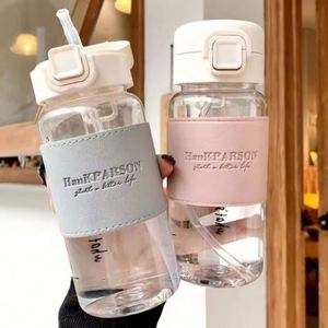 Factory Wholesale Custom 500 ml Large Capacity <b>Plastic</b> <b>Straw</b> Bottle for Outdoor Sports and High-temperature Resistance Cup - Product Image 2