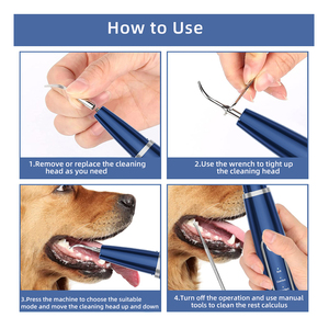 Kit <span class=keywords><strong>dental</strong></span> de sarro, limpiador <span class=keywords><strong>dental</strong></span> de <span class=keywords><strong>ultrasonido</strong></span> para perros, limpiador <span class=keywords><strong>dental</strong></span> eléctrico, accesorios de blanchiment des Dents multiusos - Product Image 3