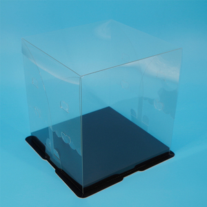 Caja Cuadrada Transparente Multifuncional para Pastelería, Apta para Alimentos, Popular en INS, Caja para Torta - Product Image 1