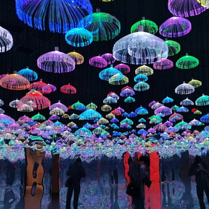 Ip65 không thấm nước sợi quang sứa ánh sáng mặt dây dẫn màu sắc thay đổi treo đèn cho bar Đảng lễ hội bầu không khí chiếu sáng - Product Image 3