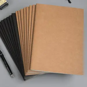 Tùy Chỉnh In Ấn Khâu Hàng Ngày Số Lượng Lớn Trống Văn Phòng Phẩm Cửa Hàng Notepad Nâu Kraft Giấy Trường Tạp Chí Máy Tính Xách Tay Cho Sinh Viên